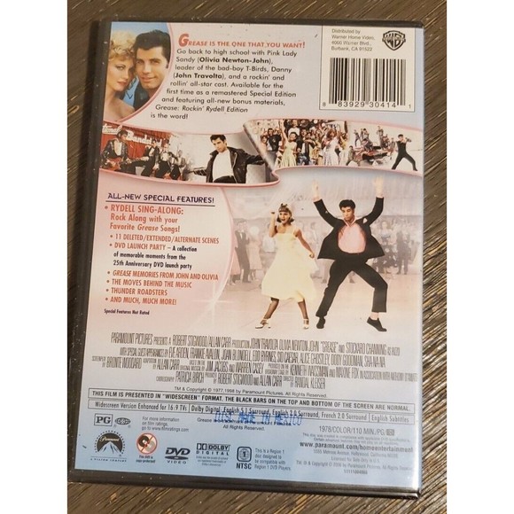 Grease Rockin' Rydell Edition DVD - NEW - SEALED - Picture 2 of 2